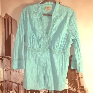 Aqua blouse